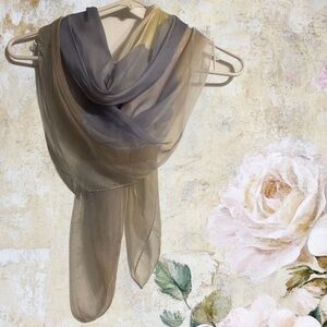 Vera Wang ‘Simply Vera’ Shoulder Scarf Elegant Chic Multicolor Pastel W 48"x54”
